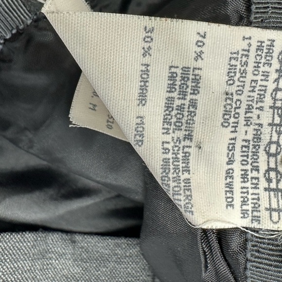 Vintage Giorgio Armani Le Collezioni Sz 14 Pinstriped Pants Wool Blend Gray U2 - Picture 5 of 5